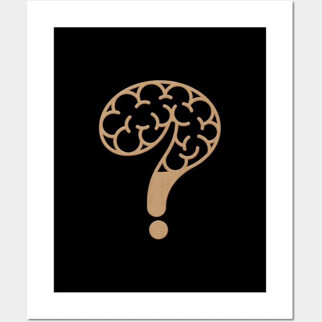 Brain mystery - Mind Mark - Dark .V Wall Art by MrBalloon